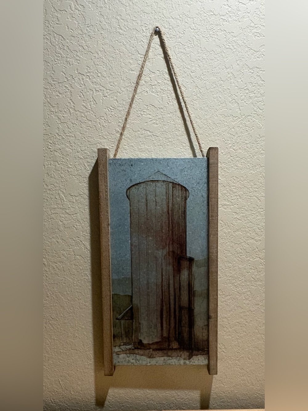 Farmhouse Silo Tin/Wood Wall Art